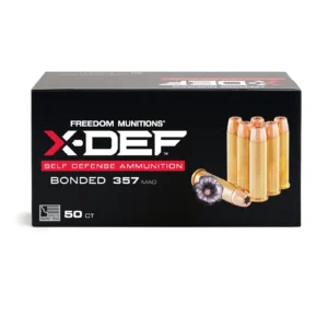 X-DEF Defense 357 Magnum Ammo- 125 Gr Hollow Point (HP), 50 rounds, New