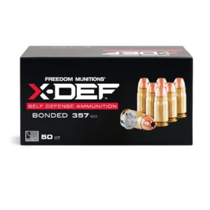X-DEF Defense 357 SIG Ammo- 124 Gr Hollow Point (HP), 50 rounds, New