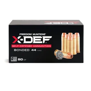 X-DEF Defense 44 Remington Magnum Ammo- 240 Gr Hollow Point (HP), 50 rounds, New