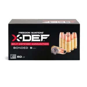 X-DEF Defense 9mm Luger Ammo- 124 Gr Hollow Point (HP), 50 rounds, New